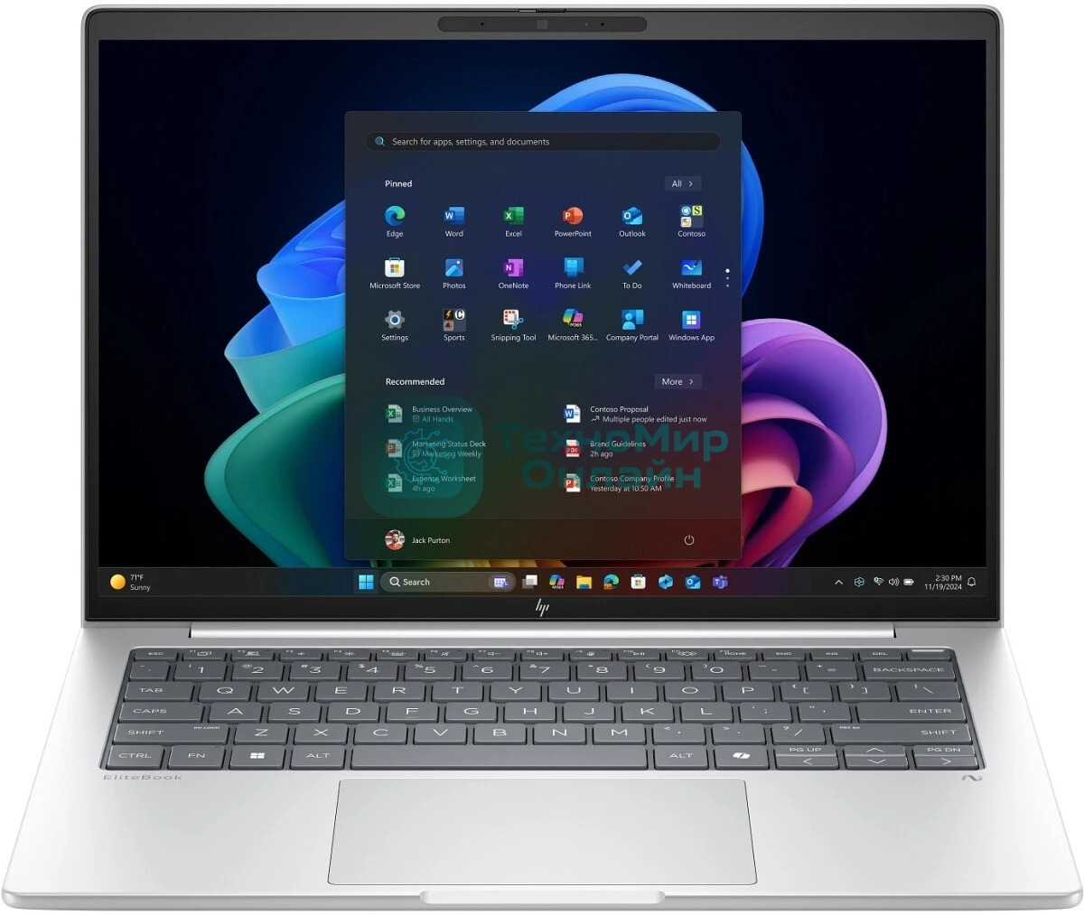 Ноутбук EliteBook 8 G1i 14 C15A6ET UMA Ultra 7 255U 8 14 inch G1i/14.0 WUXGA UWVA 300 WWAN 5MP IR ISP+ 60Hz bnt Panel/16Gb (1x16Gb) DDR5 5600 SO-DIMM Memory/512Gb PCIe NVMe Value/Dual AryMic 5MP USB2 IR AI WFOVCamera/Clickpad