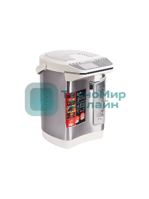 Термопот Mystery MTP-2442 4.5л. 700Вт серебристый/белый