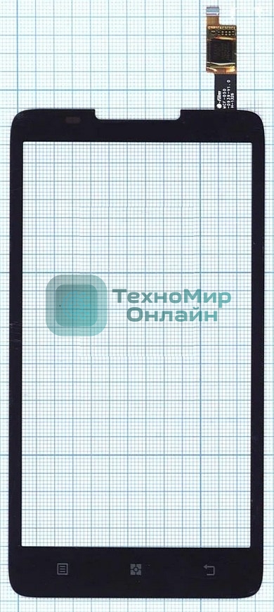 Сенсорное стекло (тачскрин) для Lenovo A656, черное