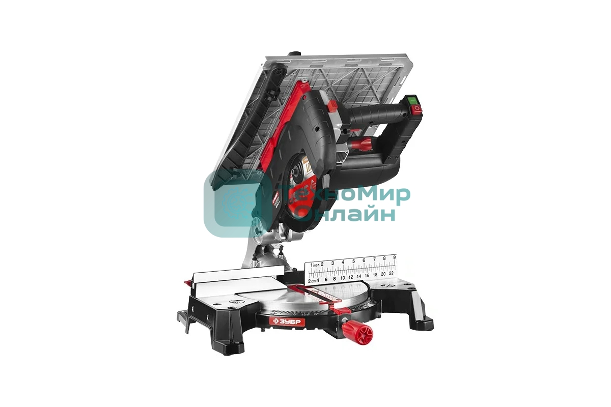 Торцовочная комбинированная пила Зубр ЗПТК-255-1800