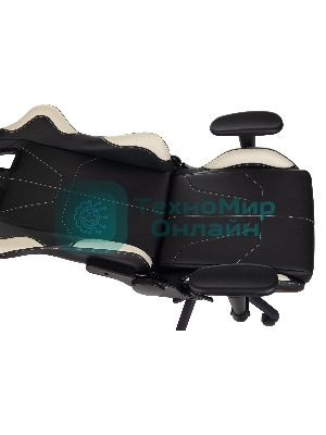 Кресло Бюрократ VIKING 5 AERO WHITE черный/белый, экокожа, 120 кг, механизм качания