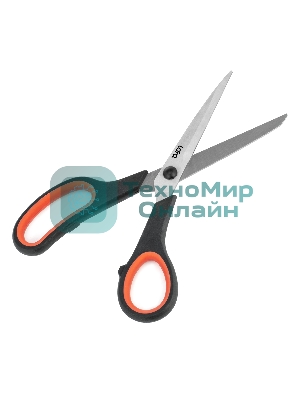 Ножницы LARA LR05-90 BLISTER 21,5 см, прорезиненные ручки, сверхострая заточка, нержавеющая сталь 2CR14