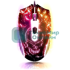 Мышь проводная Defender Overmatch GM-069 черный, 2400 dpi, USB, кнопки - 4