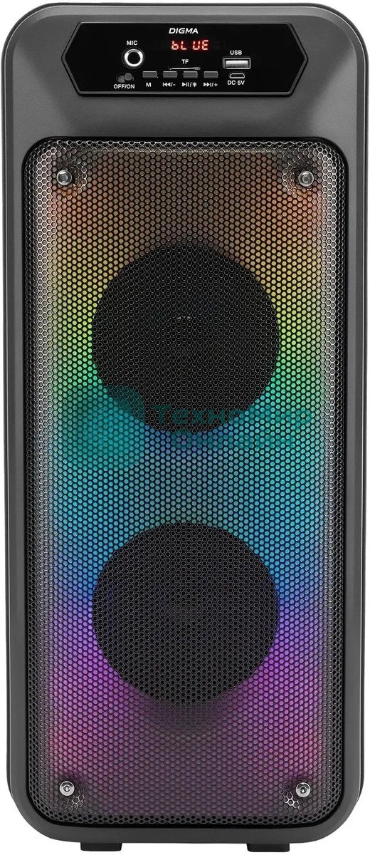 Минисистема Digma D-MC1705 черный 100Вт FM USB BT micro SD