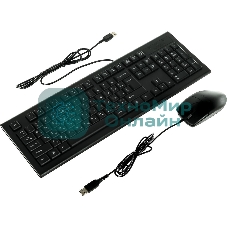 Комплект клавиатура+мышь A4Tech KR-8520D проводной, USB, 1200 DPI, чёрный