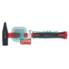 Молоток слесарный Matrix ''optimal'', 100 г, фибергласовая обрезиненная рукоятка, квадратный боек