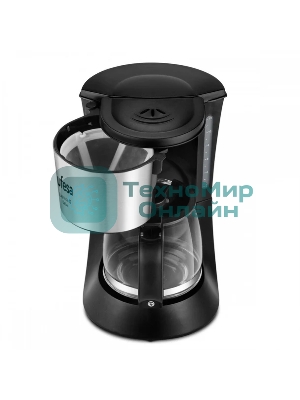 Кофеварка капельная Ufesa CG7125 Capriccio 12 DelUX черный/серебристый, исп. кофе - молотый, 1.2 л, 680 Вт.