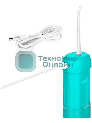 Ирригатор Kitfort КТ-2988 портатив. 2насад. белый/бирюзовый