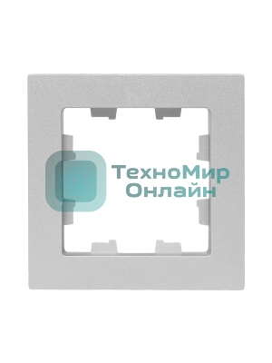 Рамка EKF 1-м Эпика пластик алюм., UP1-FPA-01