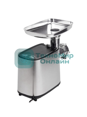 Мясорубка электрическая Centek CT-1617 Juice серебристый, 2000 Вт, 2.0 кг/мин, реверс, защита от перегрузки, насадки - 5