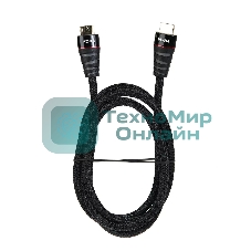 Кабель HDMI 19M/M ver. 2.0 черные коннекторы, 1.8m VCOM <CG526S-B-1.8M> Blister Кабель HDMI 19M/M ver. 2.0 черные коннекторы, 1.8m VCOM <CG526S-B-1.8M> Blister