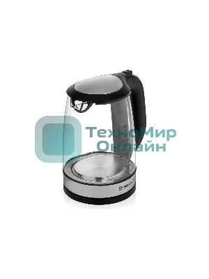 Чайник электрический BRAYER BR1040BK 2220Вт, 2 л, стекл., черный.