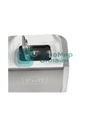 Дозатор для жидкого мыла из нерж. стали Puff-8705 хром, 500 мл, 17х12х12 см с ключом