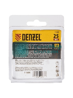 Набор бит торсионных Denzel PZ1x25 мм, лазерная обработка шлица, сталь S2, 10 шт.