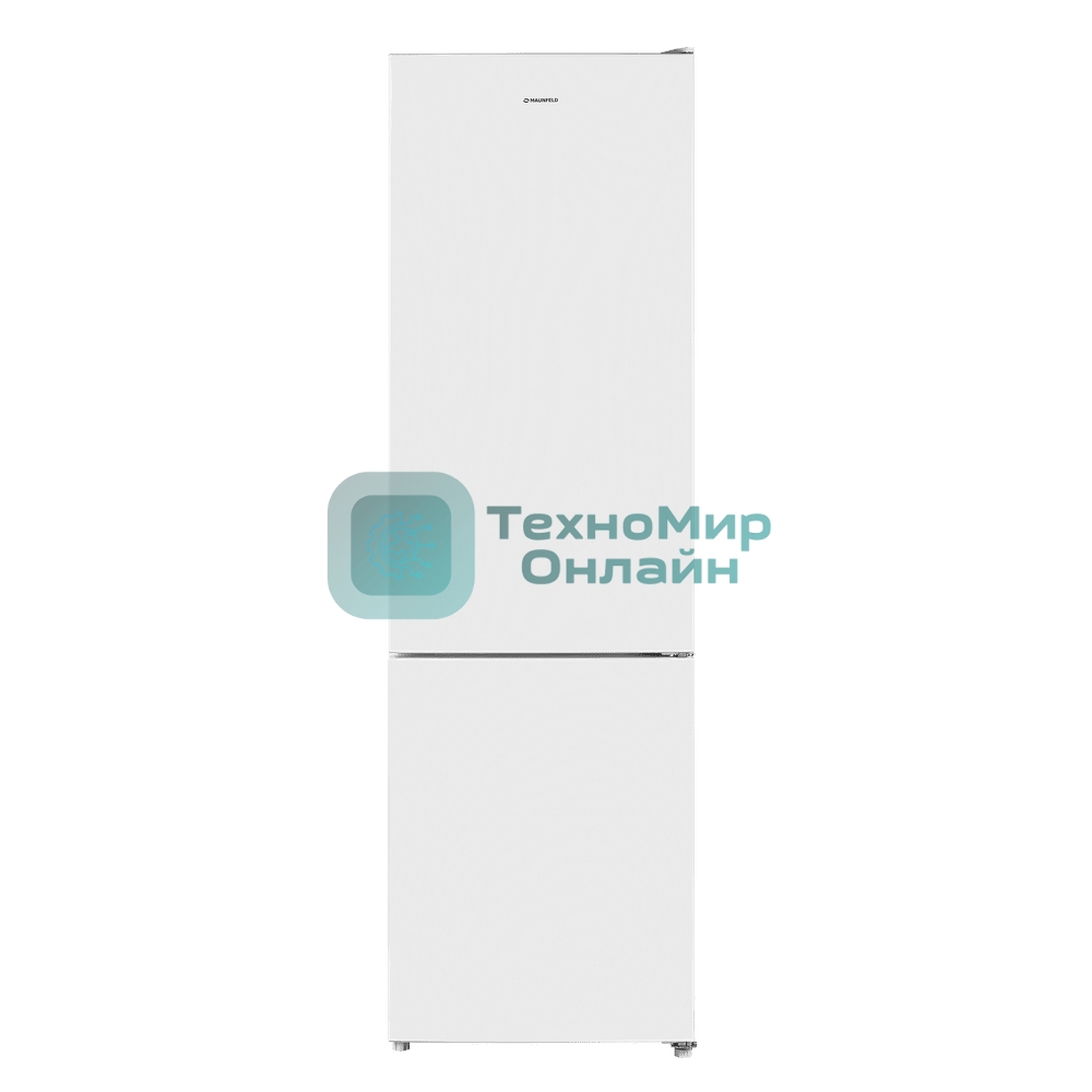 Холодильник Maunfeld MFF200NFSTWE белый двухкамерный 260/96л морозилка снизу, No Frost