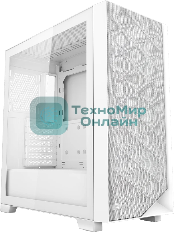 Компьютерный корпус PcCooler C3D510 WH белый без БП ATX 2xUSB3.0 1xUSB3.1 audio bott PSU