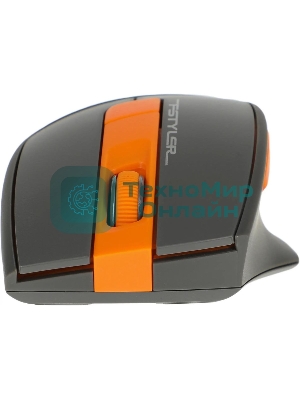 Мышь беспроводная A4Tech Fstyler FG30S серый/оранжевый, 2000 dpi, радиоканал, USB, кнопки - 6