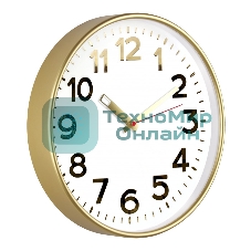 Часы настенные TROYKA 78778781 золотист круглые