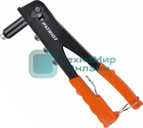 Заклепочник PATRIOT RP 240, неповоротный, набор заклепок (по 15шт х 2,4-3,2-4,0-4,8 мм)