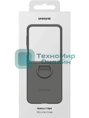 Чехол (клип-кейс) Samsung для Samsung Galaxy Z Flip6 Silicone Case Silicone Case Flip 6 (F741) серый (EF-PF741TJEGRU)
