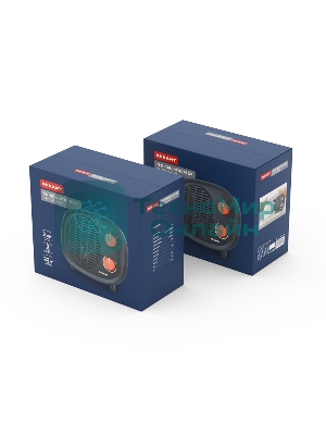 Тепловентилятор Rexant черный, 2000 Вт, 20 м2, термостат