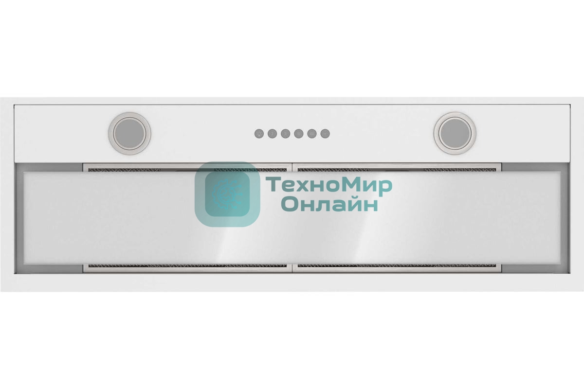 Вытяжка встраиваемая Elikor Cube 90П-1000-Э4Д белый, 90 см, 1000 куб. м/ч, 69 дБ