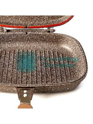 Сковорода-гриль Lara LR02-221 30 см, с крышкой, антипригарное покрытие