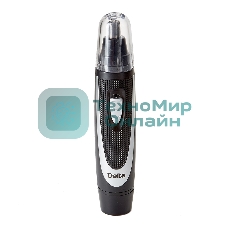 Триммер для носа, ушей и бровей Delta DL-4300 черный с серебристым