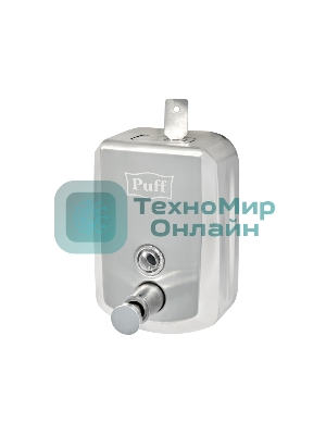 Дозатор для жидкого мыла из нерж. стали Puff-8705 хром, 500 мл, 17х12х12 см с ключом