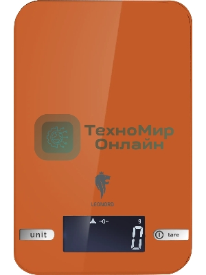 Весы кухонные электронные LEONORD LE-17703, оранжевый
