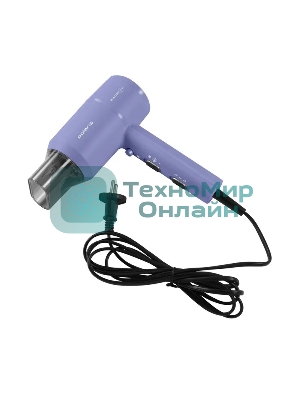 Фен Polaris PHD-1110 голубой, 1600 Вт, ионизация