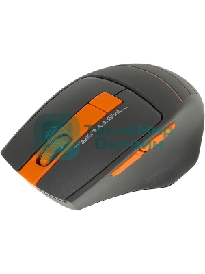 Мышь беспроводная A4Tech Fstyler FG30S серый/оранжевый, 2000 dpi, радиоканал, USB, кнопки - 6
