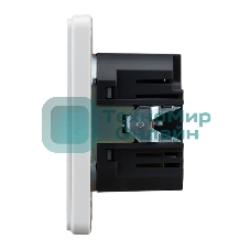 Розетка Kranz ROUND USB-A+Type-C 3А с функцией быстрой зарядки перламутр