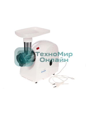 Мясорубка электрическая Аксион М31.04 белый, 1500 Вт, 1.7 кг/мин, реверс, защита от перегрузки, насадки - 4