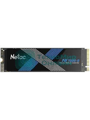 Накопитель SSD Netac NV7000-Q, 4Tb, M.2 2280, PCIe 4.0 x4, NVMe, R/W 7100/6200, с радиатором