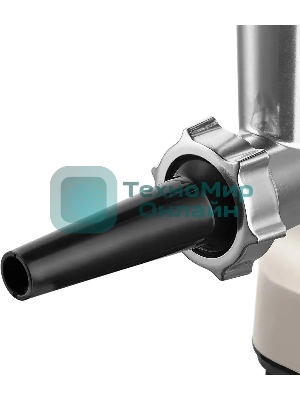 Мясорубка электрическая Kitfort КТ-2126 серый, 800 Вт, 1.2 кг/мин, реверс, защита от перегрузки, насадки - 4