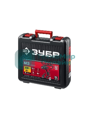 Дрель-шуруповерт сетевой ЗУБР ДШ-М3-500-2 К, Сетевая, 500 Вт, Кейс