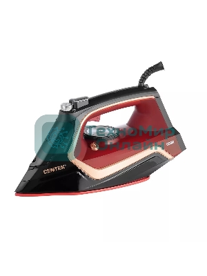 Утюг Centek CT-2313 красный, 2400 Вт, 50 г/мин, 185 г/мин, 350 мл