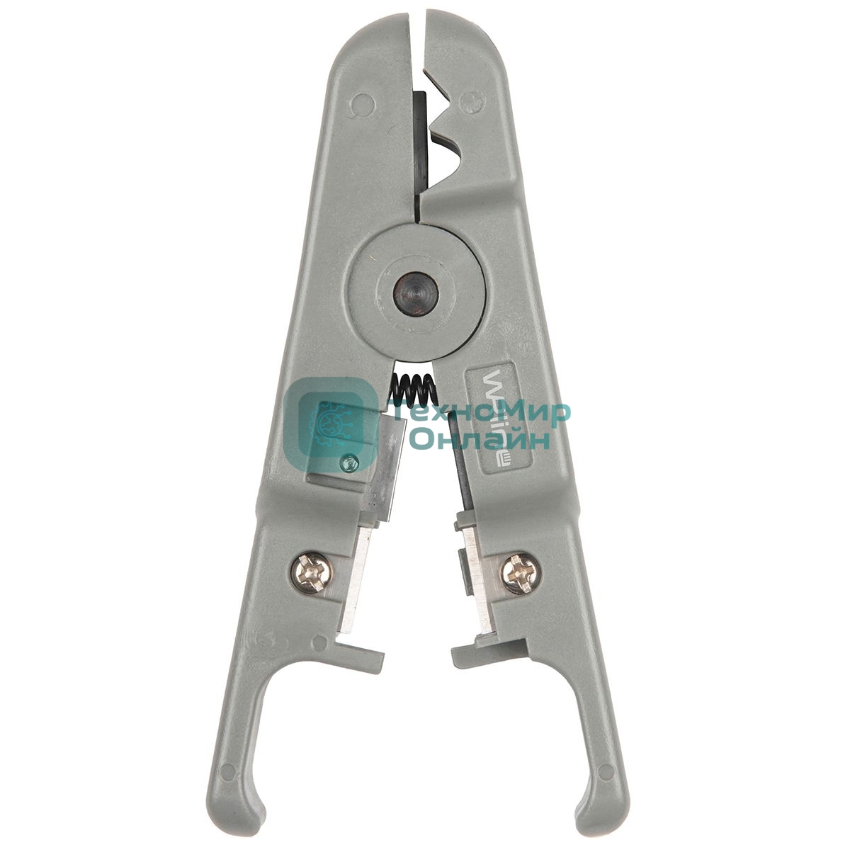 Инструмент обжимной Hyperline WRline WR-501B Стрипер для зачистки и обрезки витой пары (UTP/STP) и телефонного кабеля 3,2-9 мм, с возможностью регулировки