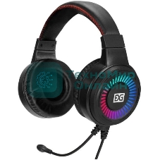 Гарнитура ExeGate Gaming HS-520G чёрный, проводная, 2 x mini jack 3.5 мм + USB, подсветка, регулятор громкости