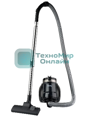 Пылесос Domfy DSB-VC502 черный, 350/2000 Вт, уборка сухая, пылесборник контейнер 2.5 л