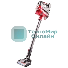 Пылесос вертикальный Kelli KL-8022 красный, питание от аккумулятора, 250 Вт, уборка сухая, пылесборник 1 л