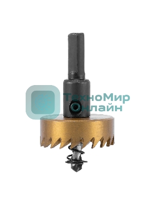 Коронка по металлу Denzel HSS, 38 мм, нитридтитановое покрытие