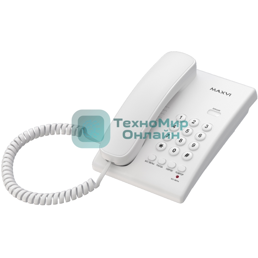 Проводной телефон MAXVI CS-02 white
