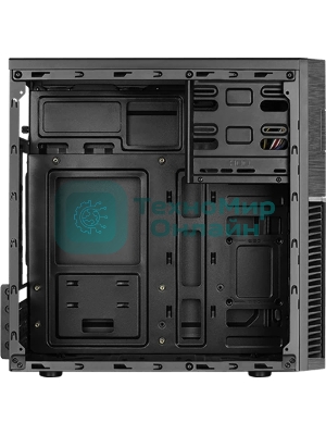 Компьютерный корпус Aerocool/Formula Cs-105 Blue (mATX, без БП, 1x USB3.0, 1x USB2.0, 1x 12cm blue LED front fan)