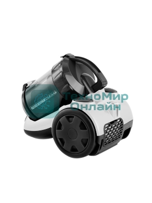 Пылесос Centek CT-2528 белый/черный, 350/2000 Вт, уборка сухая, пылесборник циклонный фильтр, 1.5 л