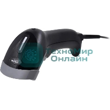 Сканер штрих-кода ручной Mertech 1300 P2D 1D/2D имидж, проводной, 100 скан/сек, USB-HID; USB-COM - эмуляция, черный