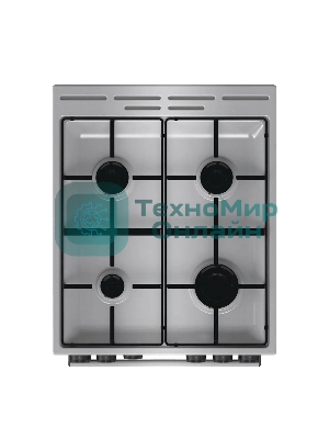 Плита газовая Gorenje GGI5A21XJ серебристый, конфорок 4 газовых, духовка 61 л, 50 см x 85 см x 59.4 см
