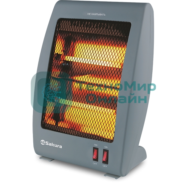 Инфракрасный обогреватель Sakura SA-0670DG, серый, кварцевый, 900Вт, 20 м2