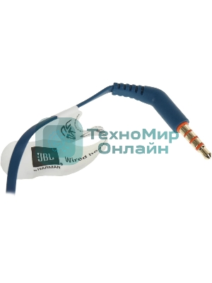 Проводные наушники JBL Tune 110 синий, внутриканальные, Jack 3.5 мм